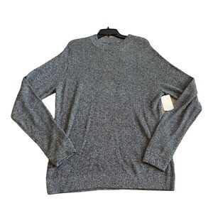 𝅺nordstrom black/white marble crew neck sweater